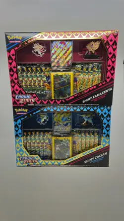 Pokemon Shiny Zacian & Shiny Zamazenta Crown Zenith Premium Figure Collection - Image 1