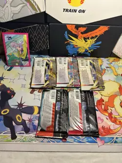 Lot of 5 Pokemon TCG - Scarlet and Violet And Sword & Shield Booster Packs - Image 2
