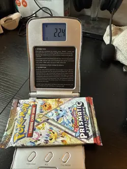 GOD PACKU ??22.4g?? VERY HEAVY Prismatic Evolutions Pokemon Sealed Booster Pack - Image 1