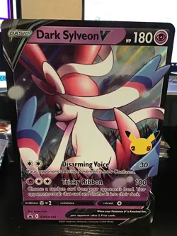 Dark Sylveon V SWSH134 Jumbo Pokemon Black Star Promo - Image 1