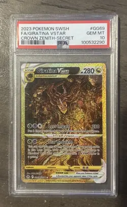 PSA 10 GIRATINA VSTAR GG69/GG70 FULL ART SECRET CROWN ZENITH POKEMON - Image 1
