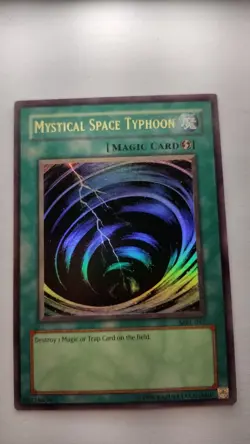 Yu-Gi-Oh! Mystical Space Typhoon MRL-047 Magic Ruler Unlimited Ultra Rare NM MIN - Image 1