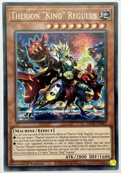MP23-EN063 Therion "King" Regulus - Secret Rare 1st Edition Near Mint YuGiOh - Image 1