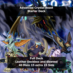 Yugioh - Advance Crystal Beast Deck Full Deck - Leather Deck Box + Sleaved - Image 1