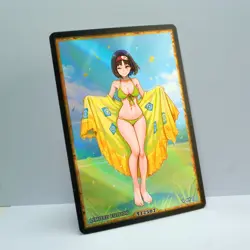 ERIKA Waifu Anime Card LIMITED 1/1 Custom TCG Holo Goddess Story ACG T12507 - Image 2