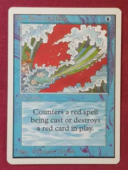 Magic The Gathering UNLIMITED BLUE ELEMENTAL BLAST blue card MTG - Image 1