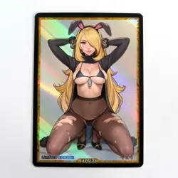 CYNTHIA Waifu Anime Card LIMITED 1/1 Custom TCG Holo Goddess Story ACG T12462 - Image 1