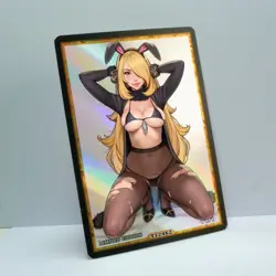 CYNTHIA Waifu Anime Card LIMITED 1/1 Custom TCG Holo Goddess Story ACG T12462 - Image 2