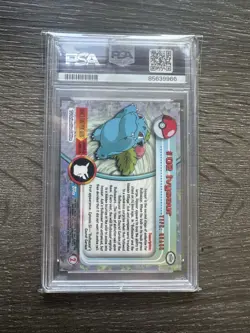 1999 Topps Pokemon TV Ivysaur Rainbow Foil Card #2 PSA 8 - Image 2