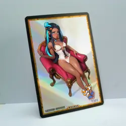 NESSA Waifu Anime Card LIMITED 1/1 Custom TCG Holo Goddess Story ACG T12475 - Image 2