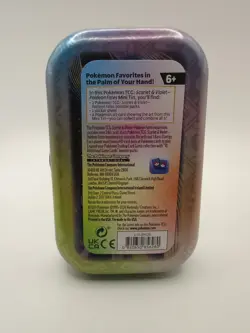 Pokemon TCG Scarlet & Violet Paldean Fates Mini Tin Smoliv w/ Art Card & Sticker - Image 2