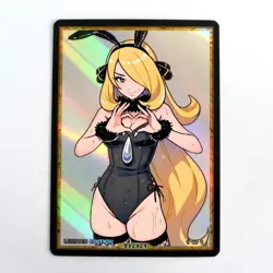 CYNTHIA Waifu Anime Card LIMITED 1/1 Custom TCG Holo Goddess Story ACG T12424 - Image 1