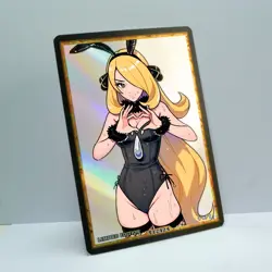 CYNTHIA Waifu Anime Card LIMITED 1/1 Custom TCG Holo Goddess Story ACG T12424 - Image 2