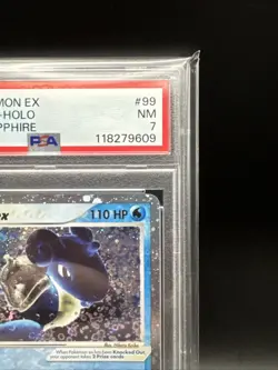 Pokemon 2003 Ruby Sapphire Lapras EX ultra rare holo card, PSA 7 - Image 4