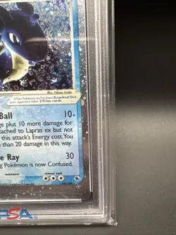 Pokemon 2003 Ruby Sapphire Lapras EX ultra rare holo card, PSA 7 - Image 5