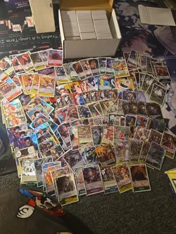 Approximately 1200 One Piece Cards Common, Uncommon, SR, P & Rares OP 05-current - Image 1