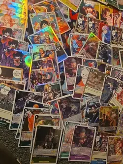 Approximately 1200 One Piece Cards Common, Uncommon, SR, P & Rares OP 05-current - Image 3