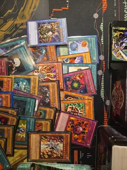 Two Vintage Yu-Gi-Oh Tins FULL of Cards Vintage Rare SR, Many 1st Ed Cards - Image 2