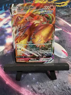 Pokemon TCG Blaziken VMAX Sword & Shield Chilling Reign Card 021/198 - Image 1