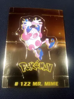 2000 Navarrete Kanto Peru Buildable Card Gold Mr. Mime #122 Vintage US Seller - Image 1