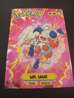 Pokemon 2024 Card Tops Pokedex Database Set Mr. Mime 122 Peru US Seller - Image 1