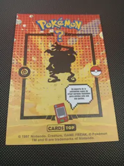 Pokemon 2024 Card Tops Pokedex Database Set Mr. Mime 122 Peru US Seller - Image 2
