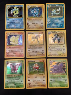 Vintage Pokemon Cards Rare Holo Lot WOTC MP/HP Hitmonlee, Hitmonchan, Machamp - Image 1