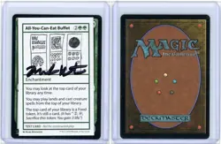 All-You-Can-Eat Buffet Playtest Card Signed By Mark Rosewater MTG - Image 3