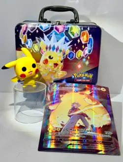 POKEMON Bundle-Pikachu Collector Tin-Action Figure + Card *NOTE 4 PARENTS BELOW* - Image 1