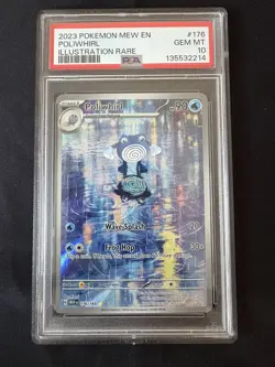 PSA 10 GEM MINT Poliwhirl 176/165 Scarlet & Violet 151 Pokemon Graded Card - Image 3