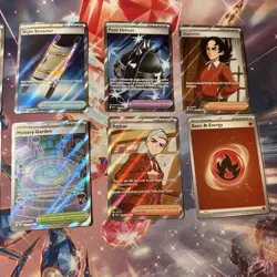 Lot Of 10 Pokemon TCG Set HOLO Trainer Cards Assortment Collection IR FA EX - Image 4