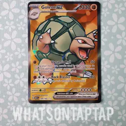 Pokemon Card Golem Ex 189/165 Secret Rare Scarlet Violet Pokemon 151 Singles LP - Image 1