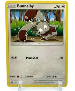 Pokemon Sun & Moon Crimson Invasion 87/111 Bunnelby 4X Mint/NM 4 Card Playset X4 - Image 2