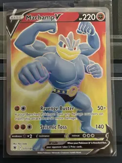 Pokemon TCG Machamp v Sword & Shield Astral Radiance Full Art Card 171/189 - Image 1