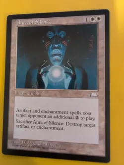 Aura of Silence. Old Vintage. Weatherlight Magic the Gathering Card. - Image 2