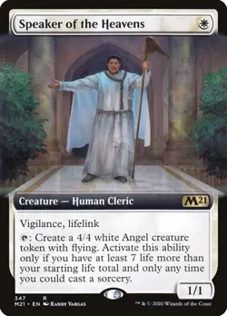 Speaker of the Heavens - Extended Art Core Set 2021 NM MTG - Image 1