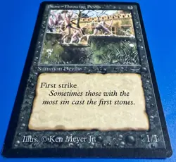1 BANNED MTG Stone - Throwing Devils (Dark) | Arabian Nights | 1993 | NM - Image 5