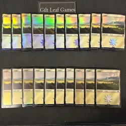 MTG *Set of 20 Foil Plains Basic Land* (NM) Lord of the Rings (Same Art 262) - Image 1