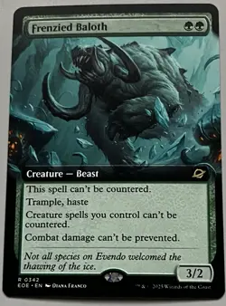 MTG Edge of Eternities Frenzied Baloth Creature RARE REGULAR #0342 - Image 1