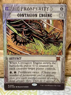 Contagion Engine Breaking News OTP LP MTG SHOWCASE FOIL - Image 1