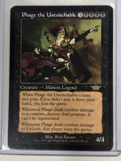 MTG Phage the Untouchable Legions #78 Rare - Image 1