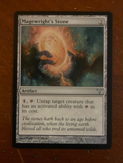 MTG Magic the Gathering Dissension Magewright's Stone LP Quantity Available - Image 1