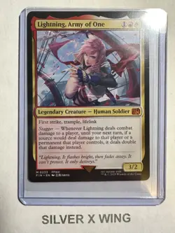 Lightning, Army of One x1, MTG, Magic the Gathering, Final Fantasy, FIN, NM - Image 1