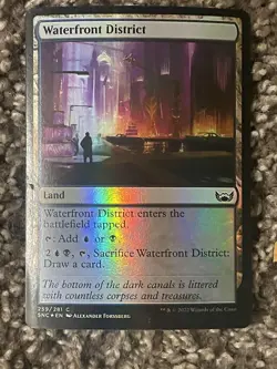 Waterfront District Streets of New Capenna Magic The Gathering Reverse Holo - Image 1