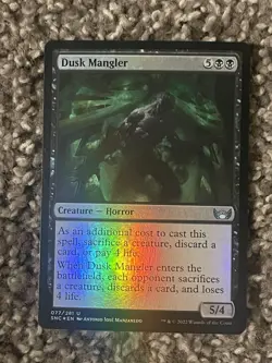 Dusk Mangler Streets of New Capenna Magic The Gathering #77 Holo Uncommon - Image 1