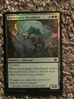 Earthshaker Dreadmaw The Lost Caverns of Ixalan Magic The Gathering #183 Foil - Image 1