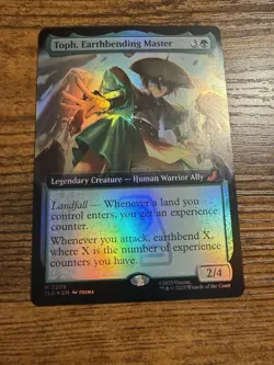 MTG Magic The Gatheri Avatar Toph Earthbending Master Extended Art Eternal FOIL! - Image 1