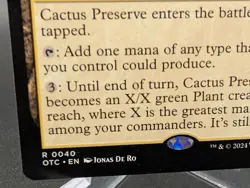 Cactus Preserve Commander: Outlaws of Thunder Junction Regular - Image 2
