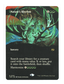 MTG - Nature's Rhythm - Borderless - [Tarkir: Dragonstorm - NM - Image 1