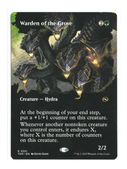 MTG - Warden of the Grove - Borderless - Tarkir: Dragonstorm - NM - Image 1